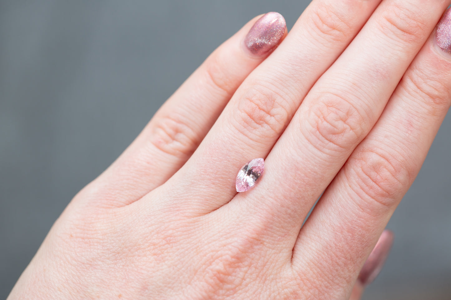 2.08ct Marquise Pastel Pink Sapphire