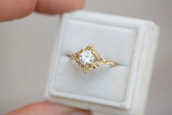 Load image into Gallery viewer, Customize your own Aurora solitaire with 6mm round center
