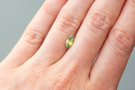 1.08ct Marquise Yellow Green Sapphire