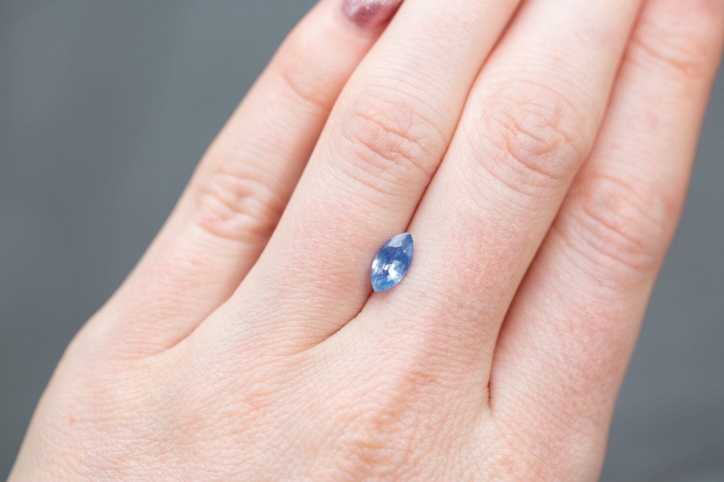 1.18ct Marquise Opalescent Blue Sapphire