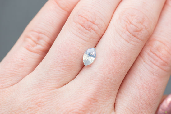 1.01ct Marquise Opalescent Pale Blue/White Sapphire