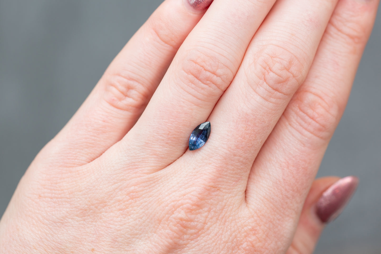 1.14ct Marquise Color Changing Blue and Violet Sapphire