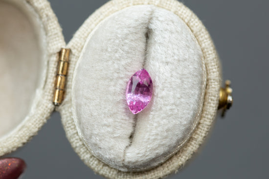 1.03ct Marquise Vivid Pink Sapphire