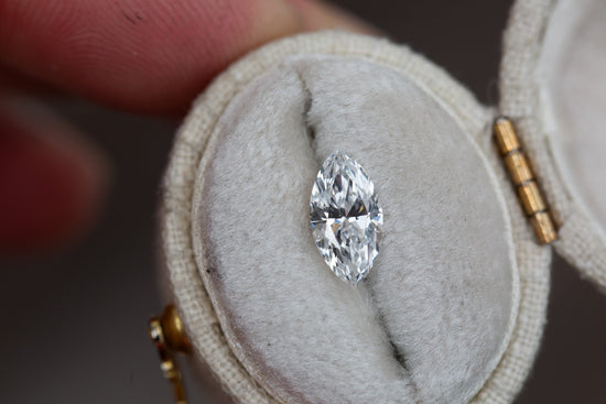 1.05ct marquise lab diamond, D/VS1