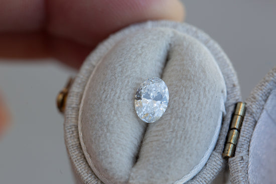 .81ct oval lab diamond, D/VS1