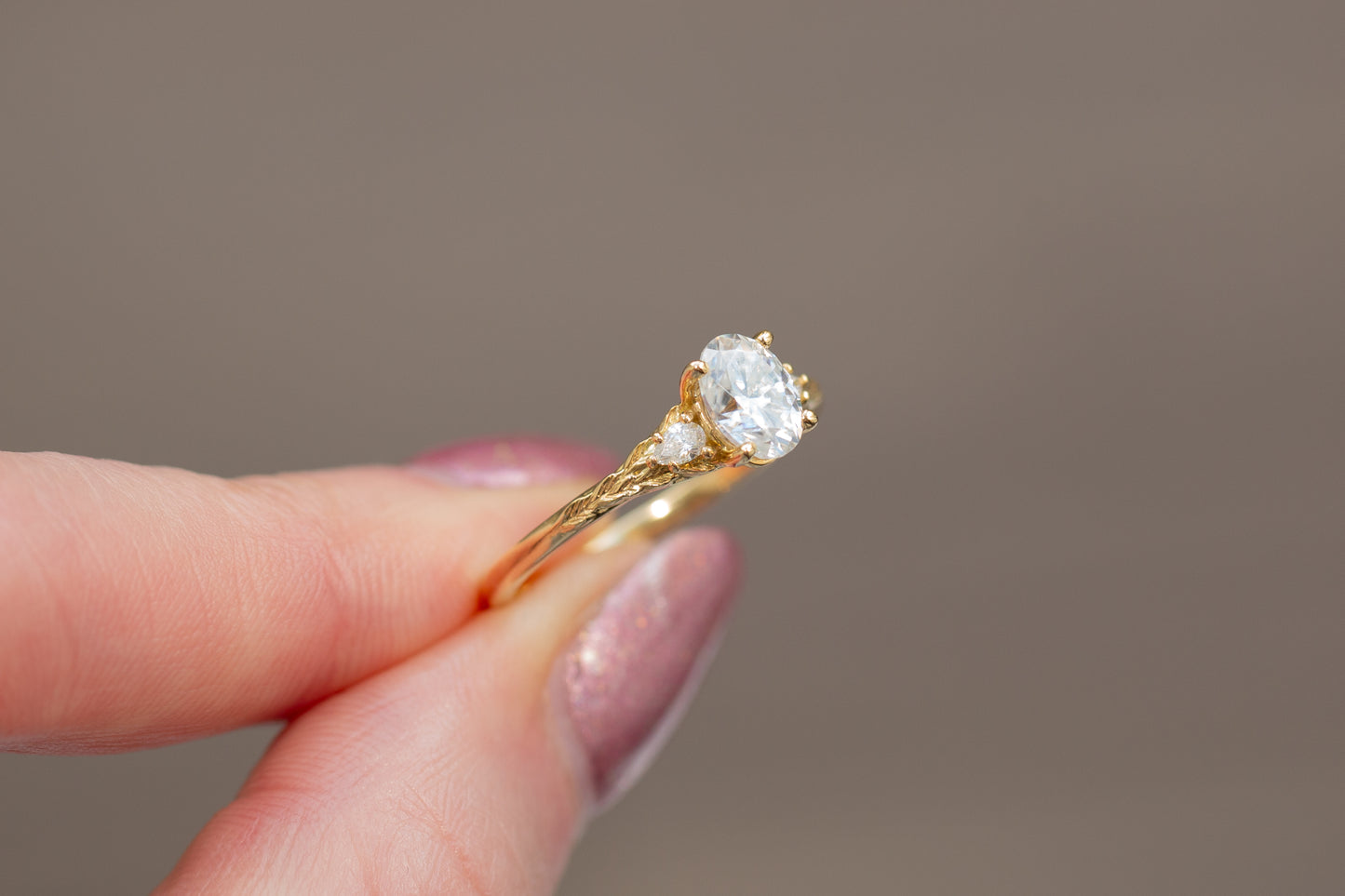 READY TO SHIP - Size 7.5, 18k Yellow Gold Aspen