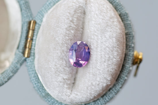 1.03ct Oval Opalescent Purple Pink Sapphire