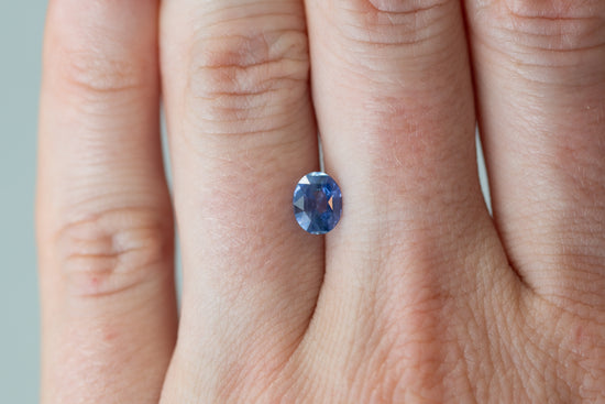 1.08ct Oval Color Change Blue Purple Sapphire