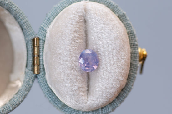 1.03ct Oval Opalescent Lighter Purple Sapphire