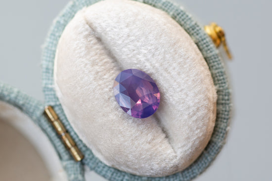 1.53ct Oval Mauve Pink Purple Sapphire