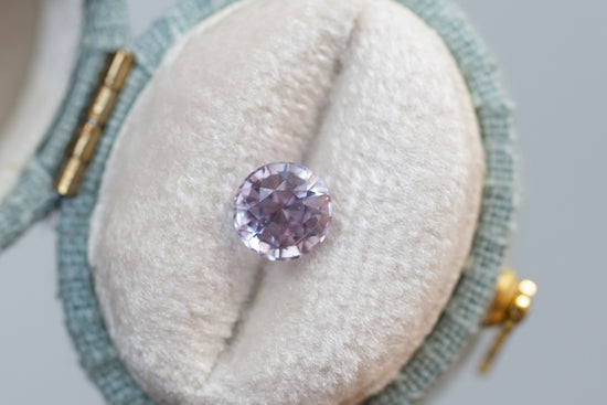 1.22ct Round Lighter Mauve Sapphire