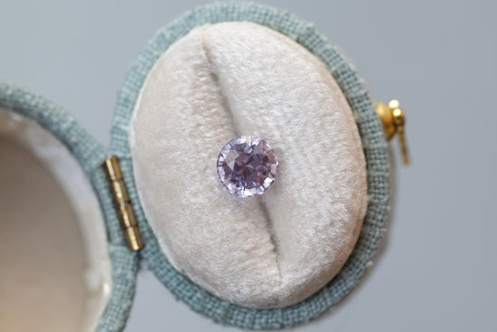 1.22ct Round Lighter Mauve Sapphire