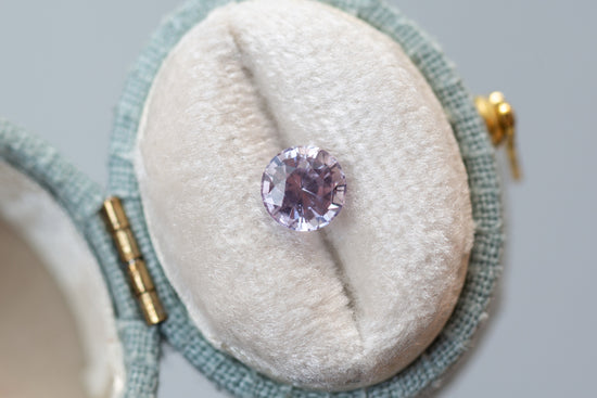 1.22ct Round Lighter Mauve Sapphire