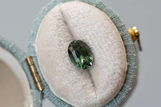 1.62ct Oval Green Sapphire