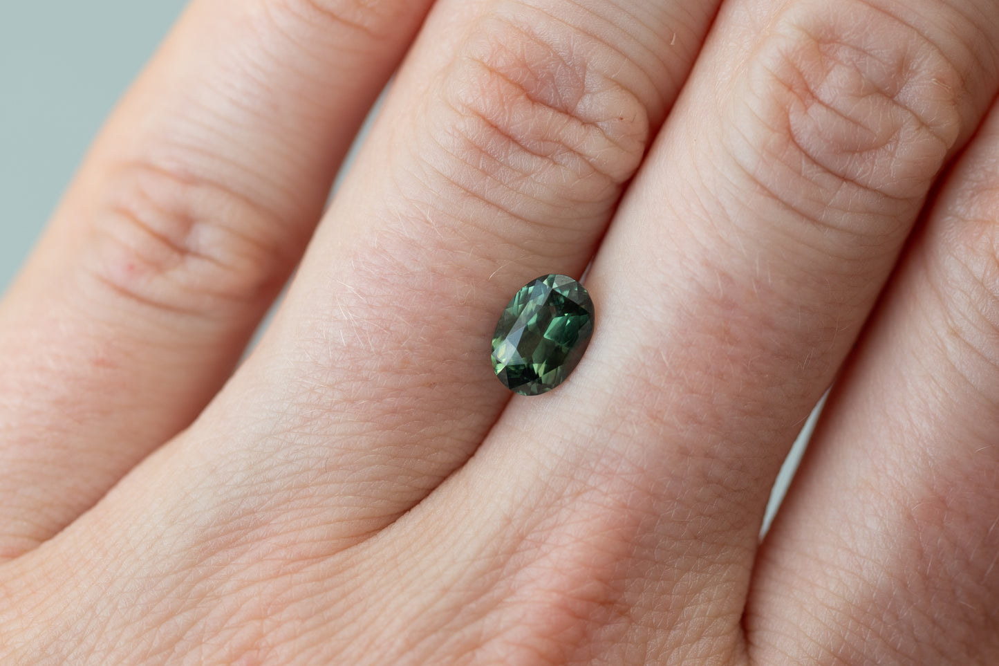 1.62ct Oval Green Sapphire