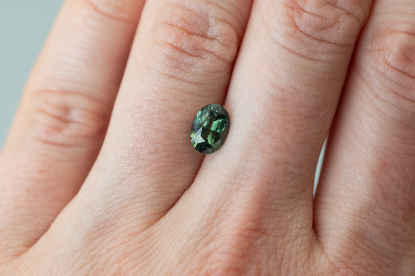 1.62ct Oval Green Sapphire