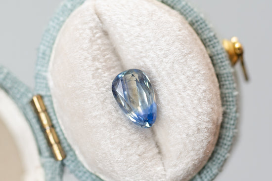 1.65ct Mix Shield Cut Blue Yellow Parti Sapphire