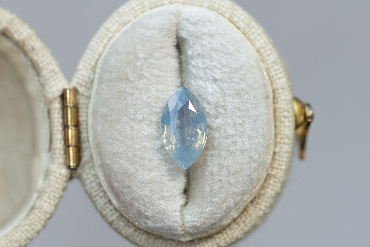 2.00ct Marquise Opalescent Light Blue Sapphire