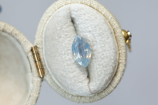 2.00ct Marquise Opalescent Light Blue Sapphire