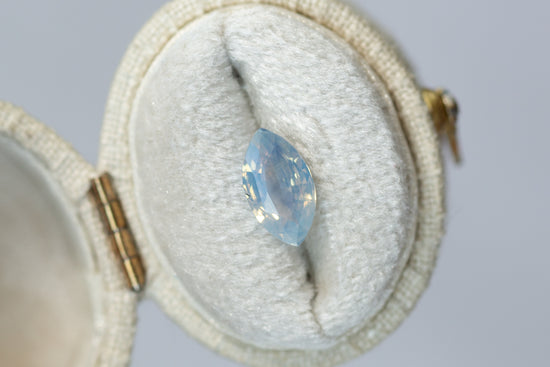 2.00ct Marquise Opalescent Light Blue Sapphire