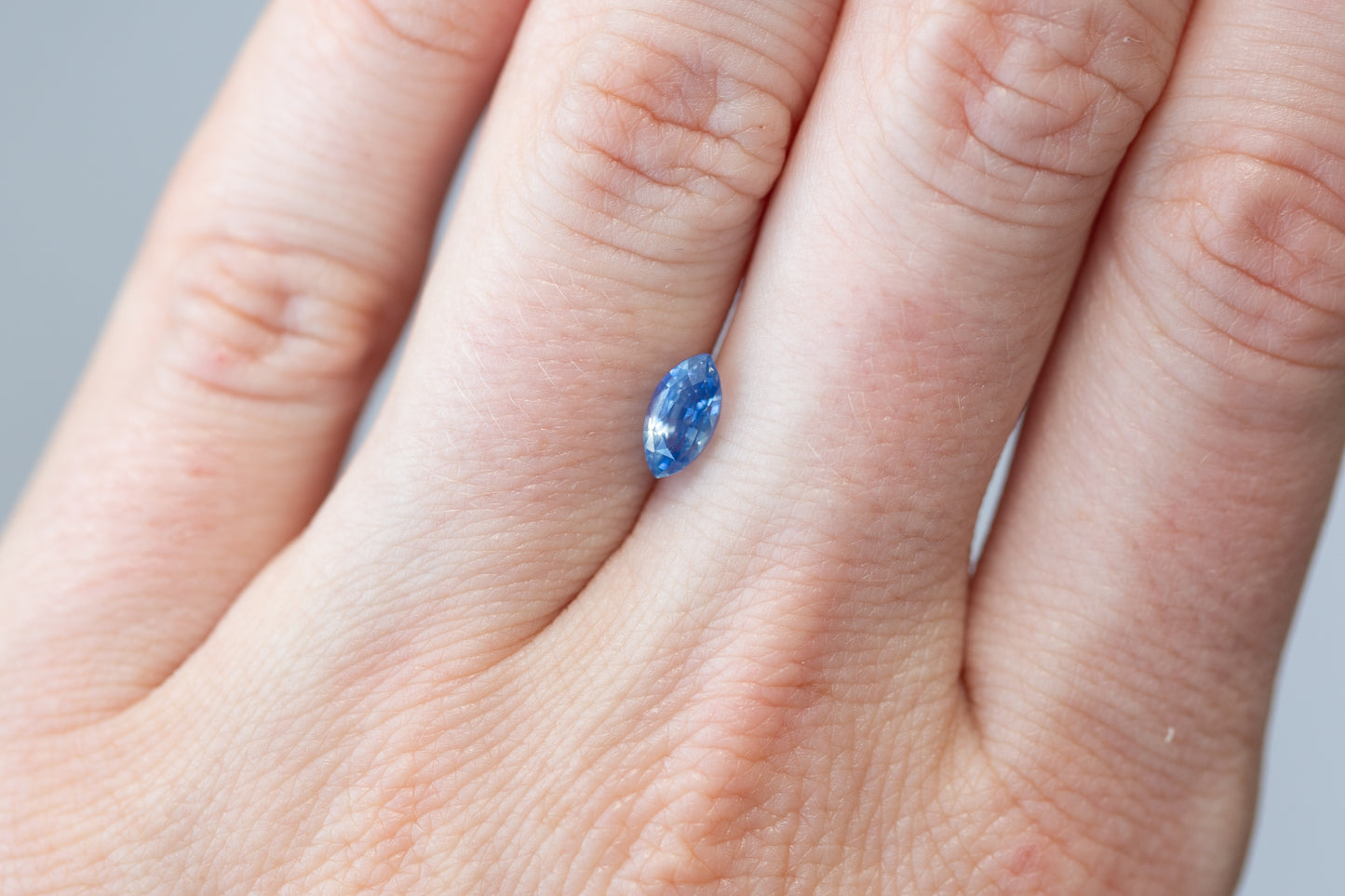 1.01ct Marquise Opalescent Blue Sapphire