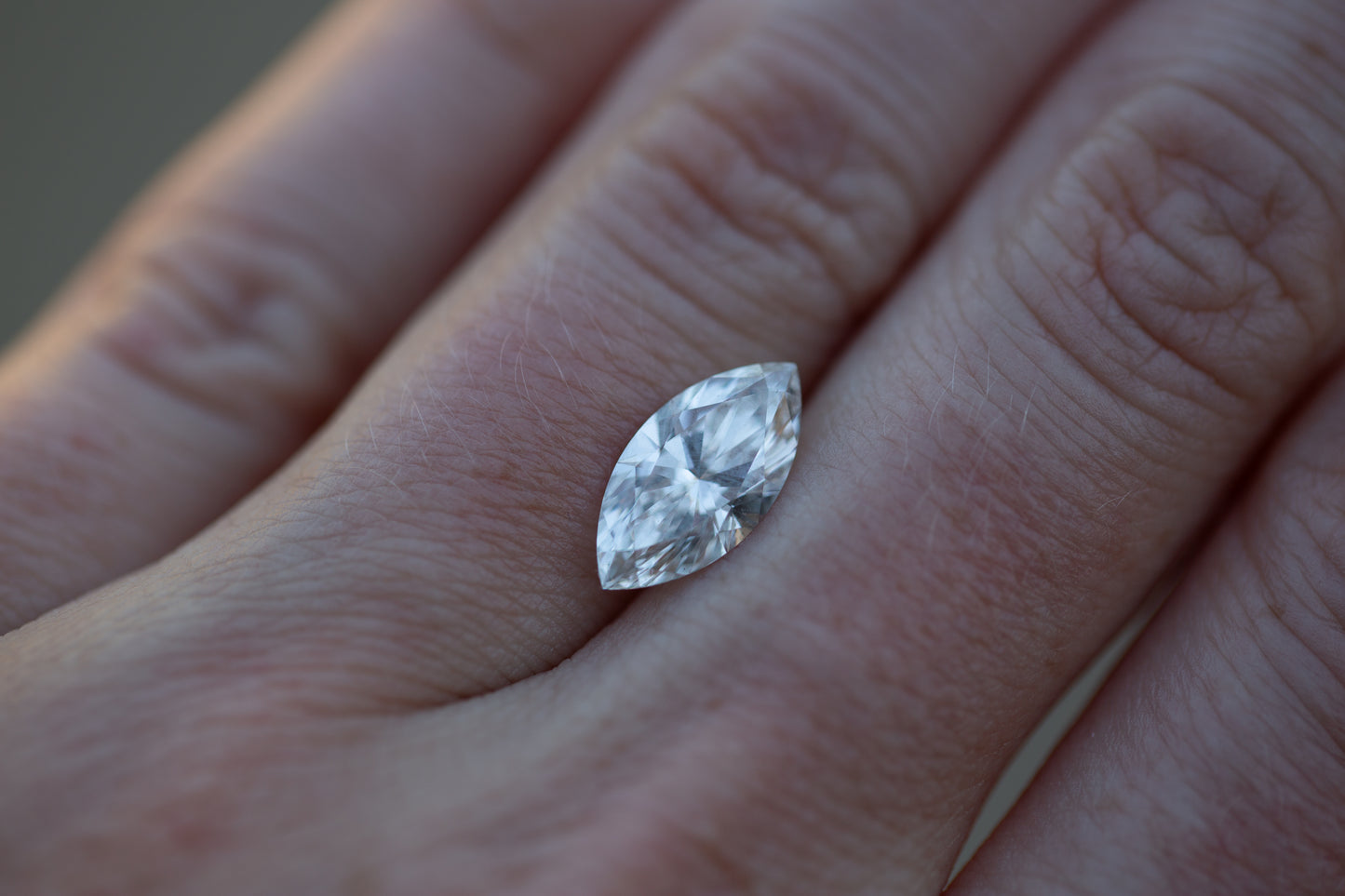 2.10ct Marquise Lab Diamond, F VS1