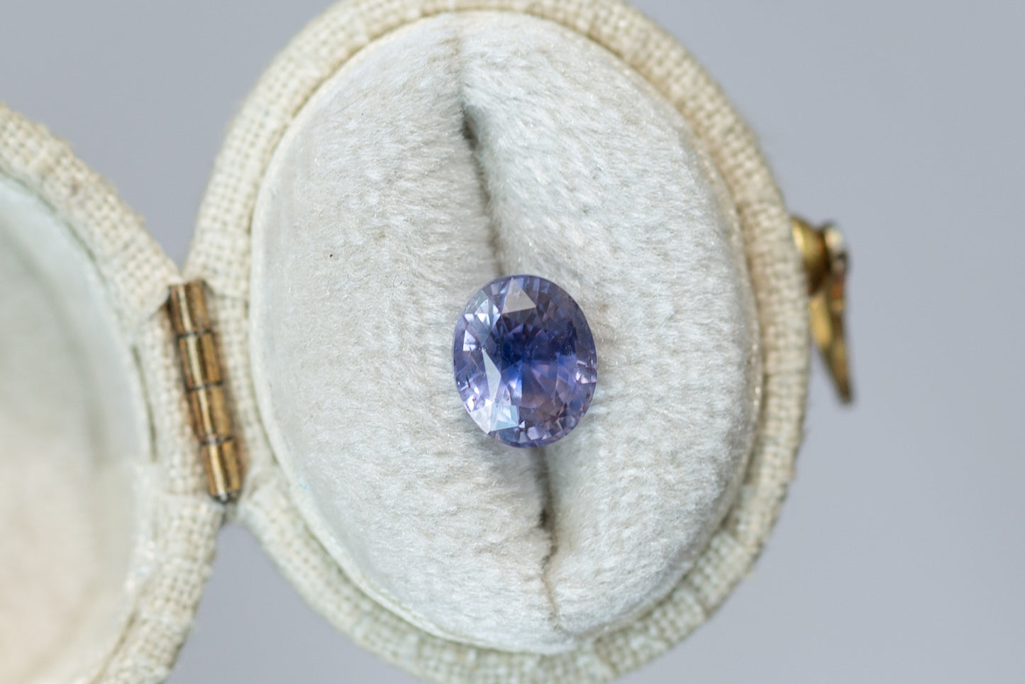 2.31ct Oval Blue Purple Peach Parti Sapphire