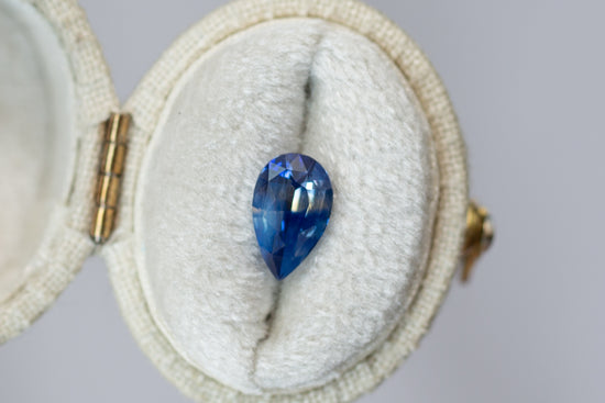 2.02ct Pear Blue and Yellow Parti Sapphire