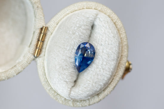 2.02ct Pear Blue and Yellow Parti Sapphire