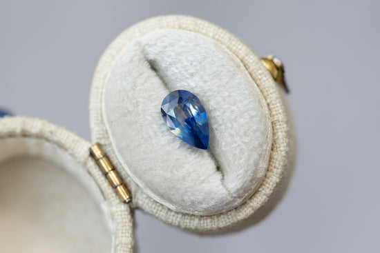 2.02ct Pear Blue and Yellow Parti Sapphire