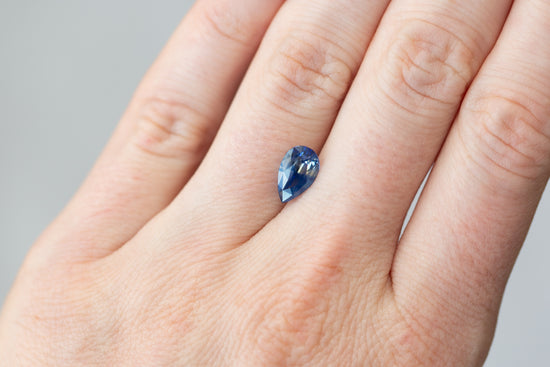 2.02ct Pear Blue and Yellow Parti Sapphire