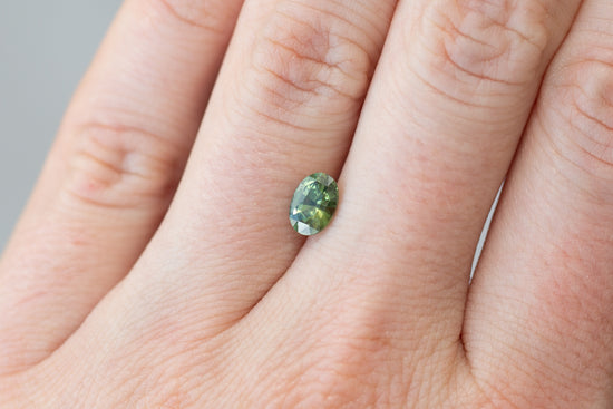 1.01ct Oval Green Sapphire