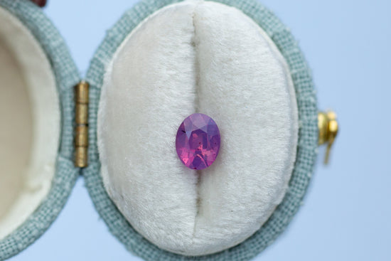 1.07ct Oval Smoky Pink Sapphire