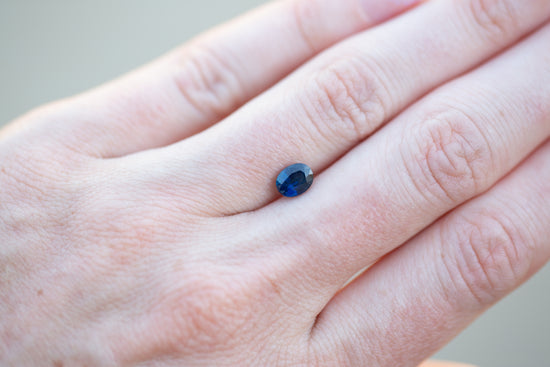 1.07ct Oval Deep Blue Sapphire