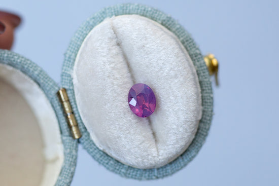 1.07ct Oval Smoky Pink Sapphire