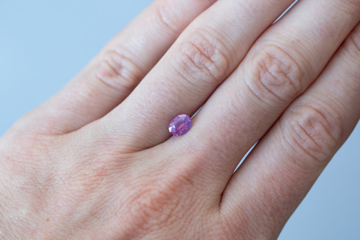 1.07ct Oval Smoky Pink Sapphire