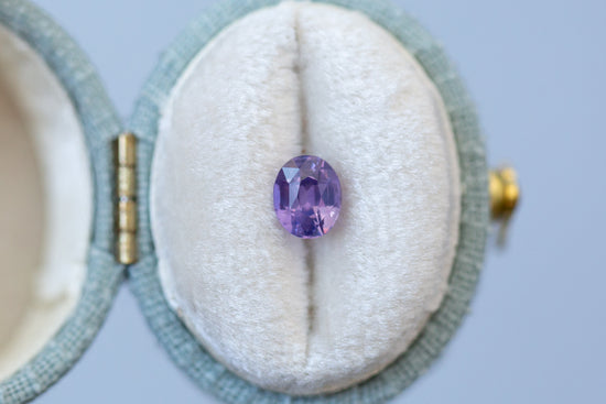 1.04ct Oval Smoky Violet Sapphire