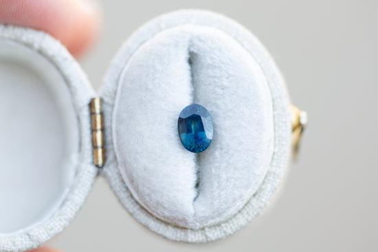 1.09ct Oval Teal Sapphire