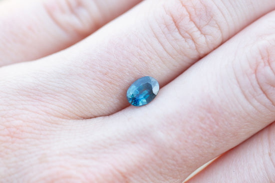 1.09ct Oval Teal Sapphire