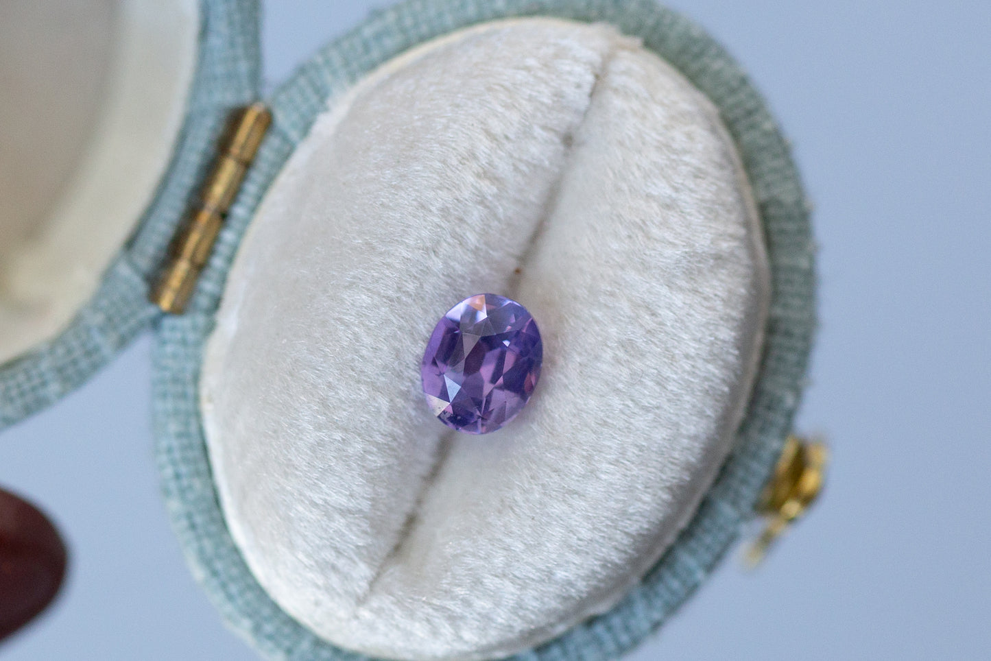 1.04ct Oval Smoky Violet Sapphire