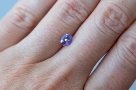 1.04ct Oval Smoky Violet Sapphire