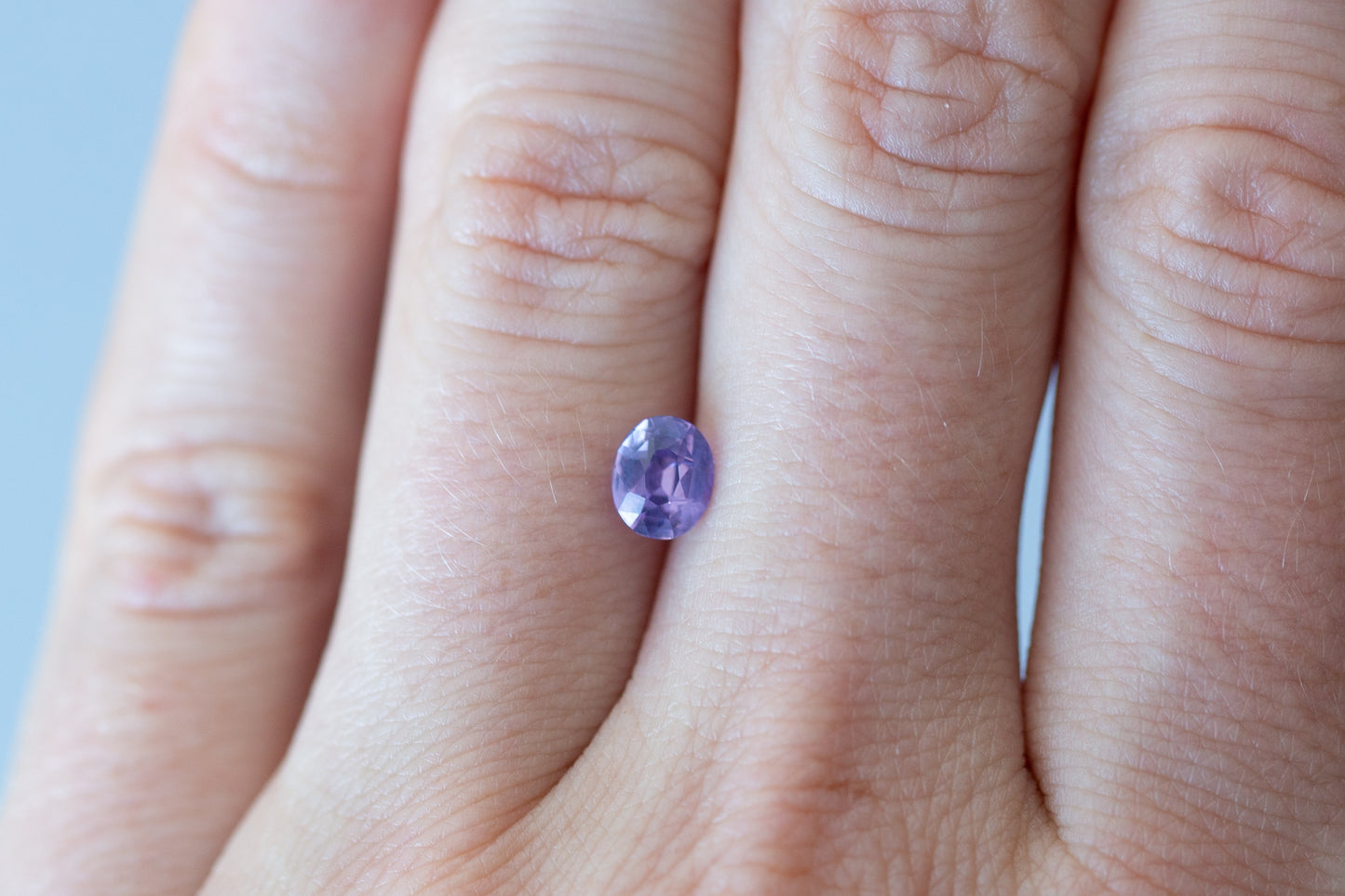 1.04ct Oval Smoky Violet Sapphire