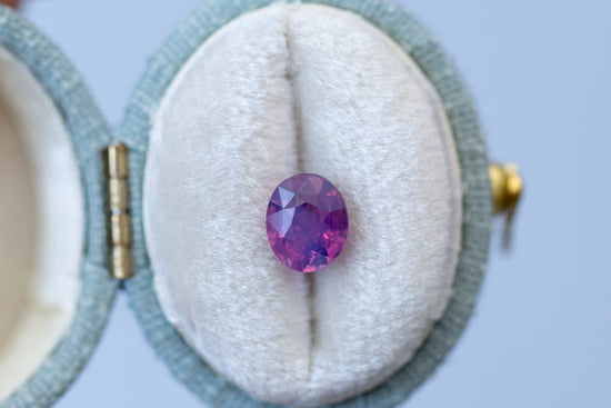 1.60ct Oval Smoky Pink Purple Sapphire