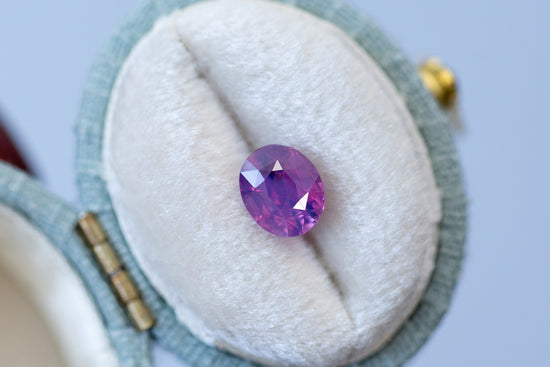 1.60ct Oval Smoky Pink Purple Sapphire