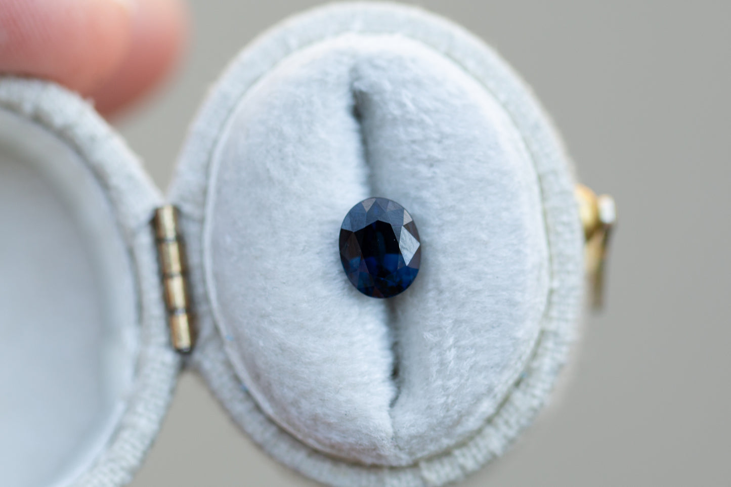 1.36ct Deep Blue Teal Sapphire