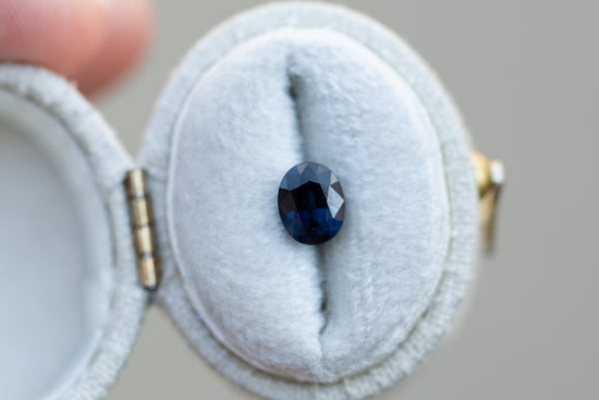 1.36ct Deep Blue Teal Sapphire