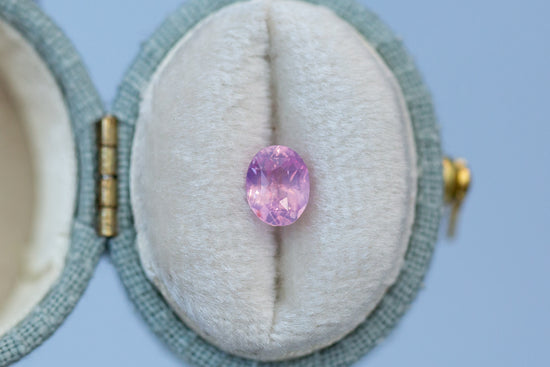 1.05ct Oval Smoky Pink Sapphire