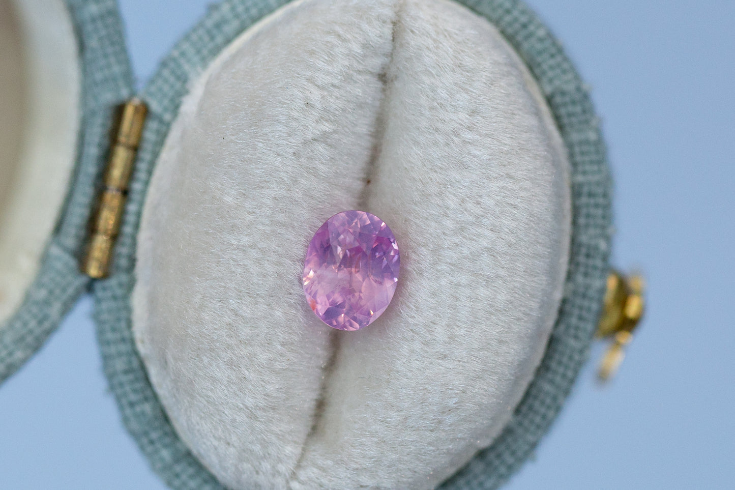 1.05ct Oval Smoky Pink Sapphire