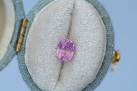 1.05ct Oval Smoky Pink Sapphire