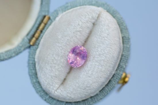 1.05ct Oval Smoky Pink Sapphire